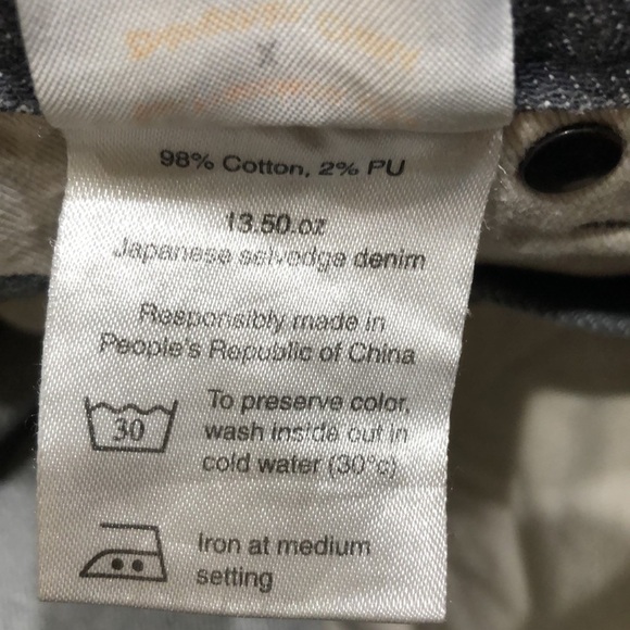 A Doublewood Project Skinny Jeans Size 25 Dark Gray High Waisted Raw Selvedge - Picture 11 of 11